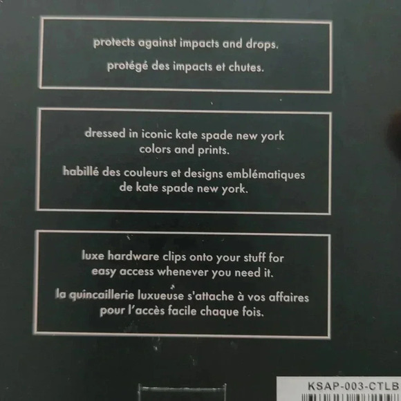 Kate Spade Gold Leopard print airpod 3rd generation case - Picture 3 of 3